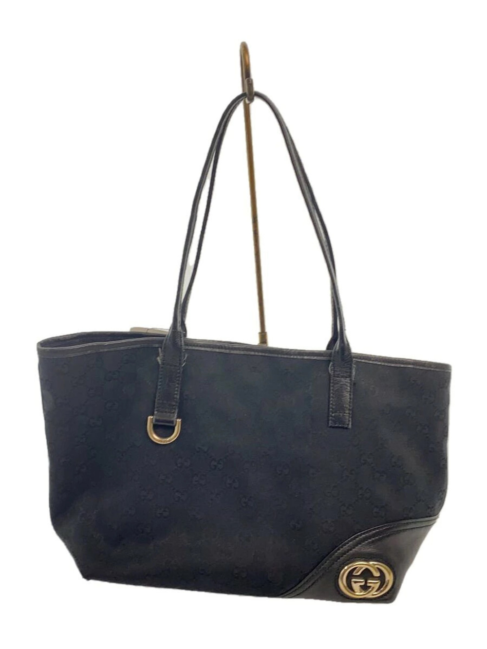 Gucci Tote Bag Brit GG Canvas Brown